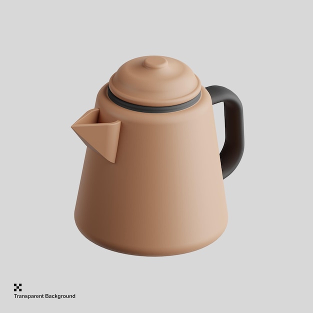 PSD pote de café 3d