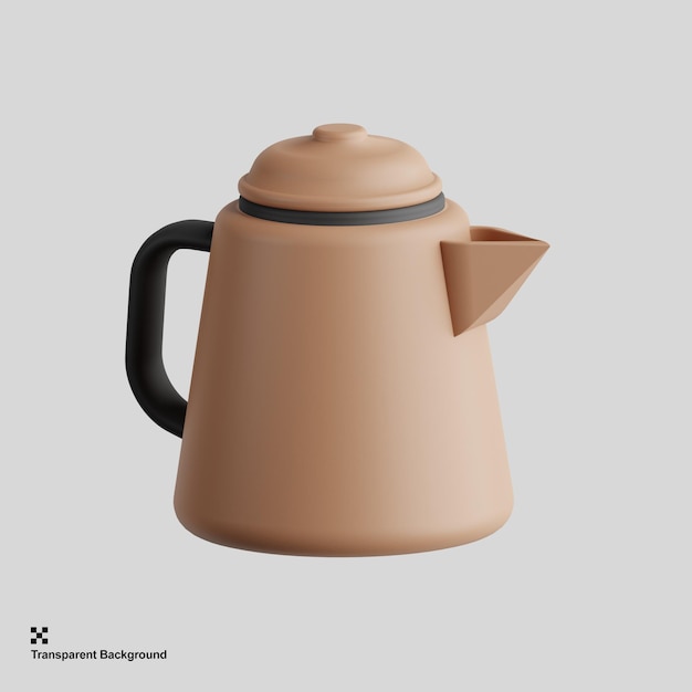 PSD pote de café 3d