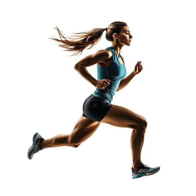 Potente corridore femminile