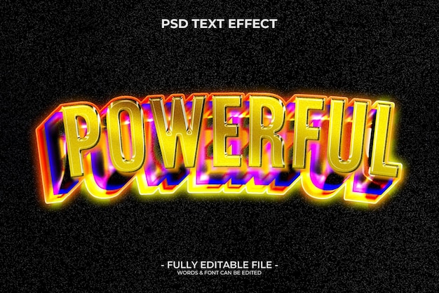 POTENTE EFECTO DE TEXTO EDITABLE