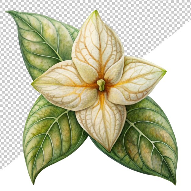 PSD pothos epipremnum aureum em fundo transparente