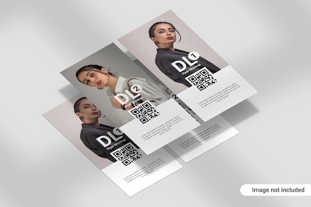 Potrait DL Flyer Mockup