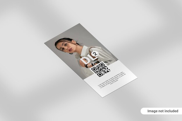 PSD potrait dl flyer mockup