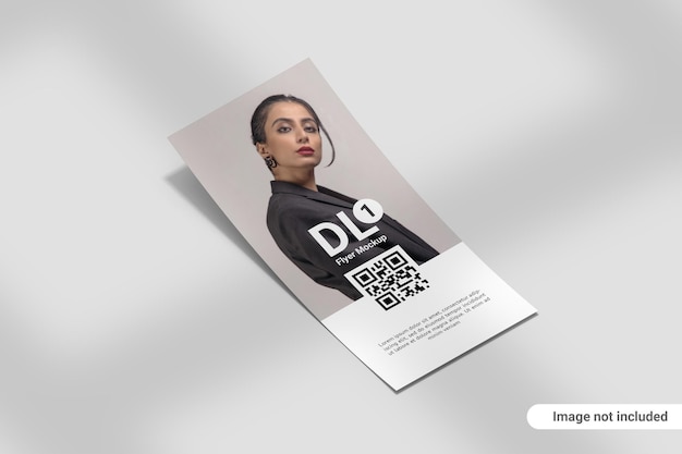 PSD potrait dl flyer mockup