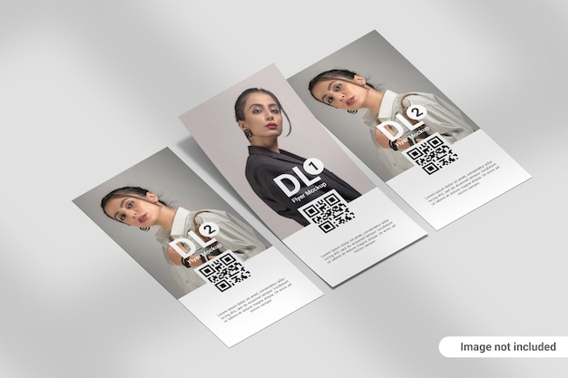 Potrait dl flyer mockup