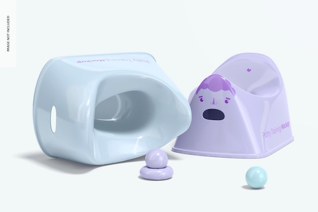 Potty Training Mockup, vista sinistra