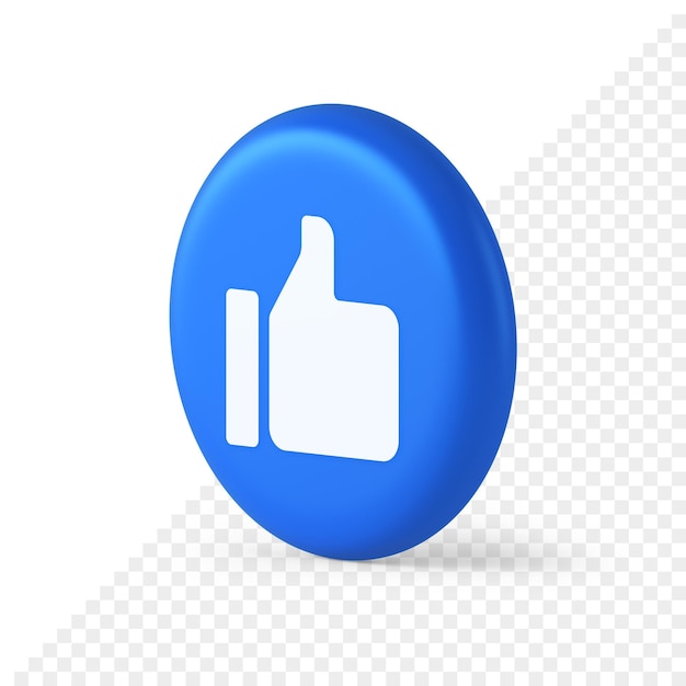 Pouce vers le haut comme bouton cool cyberespace approuver acceptation communication 3d icône isométrique ronde