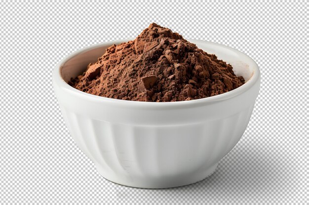 PSD poudre de cacao dans un bol png