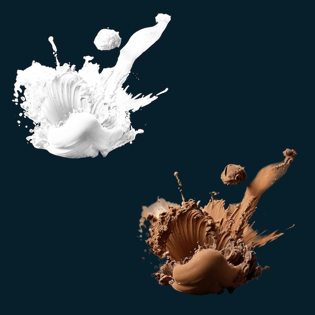 PSD poudre de lait et de chocolat explosée