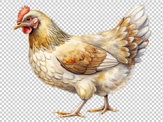 PSD une poule avec ses petits