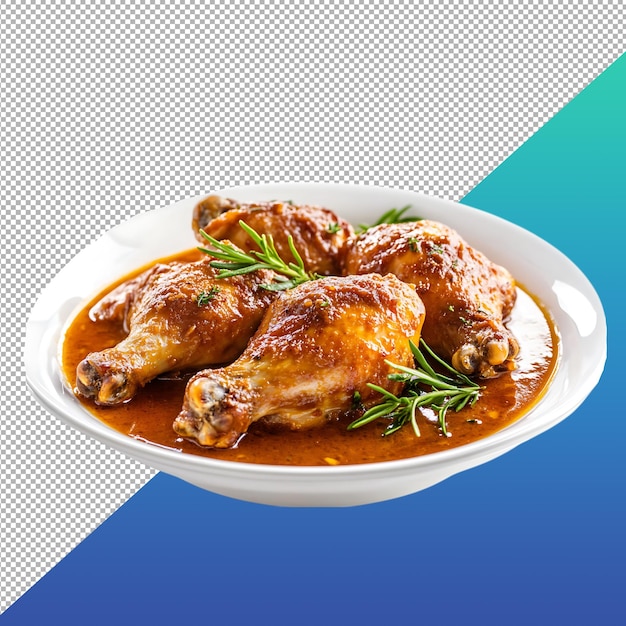 Poulet au curry avec des herbes
