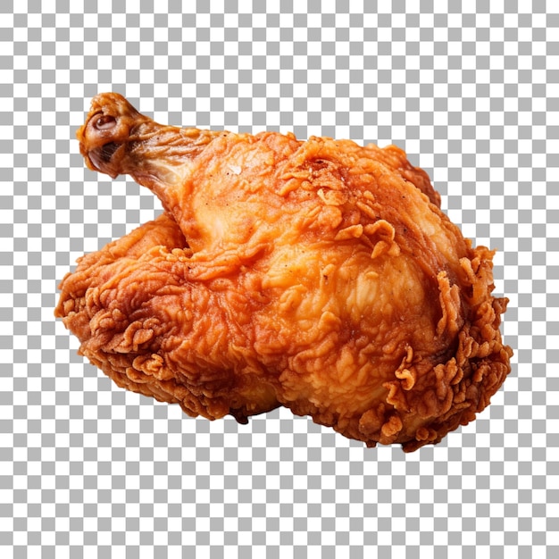 PSD poulet frit sur fond transparent
