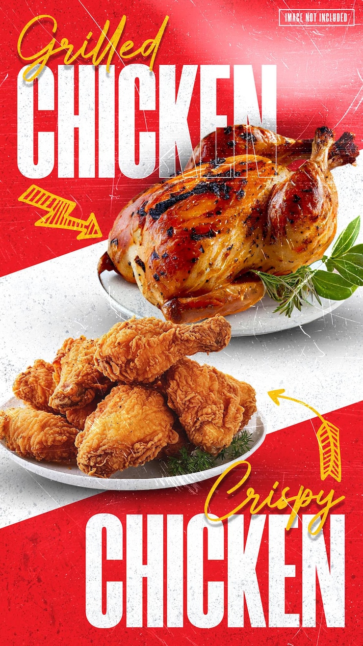 PSD poulet grillé et croustillant combo delight