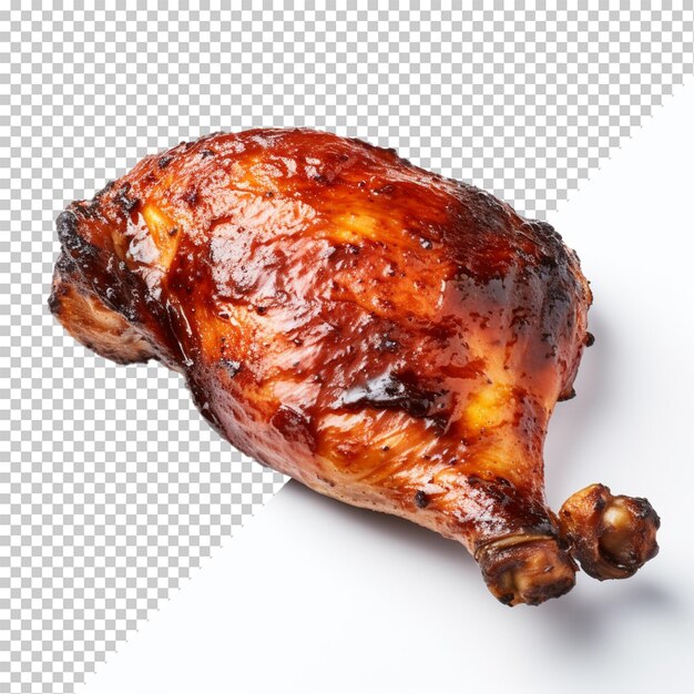 PSD poulet grillé isolé sur un fond transparent