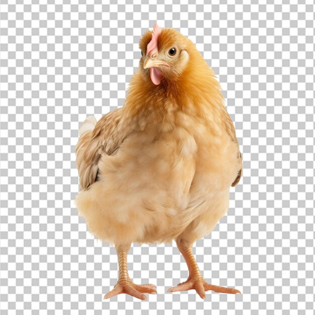 PSD poulet mignon dans le style de dessin animé plat