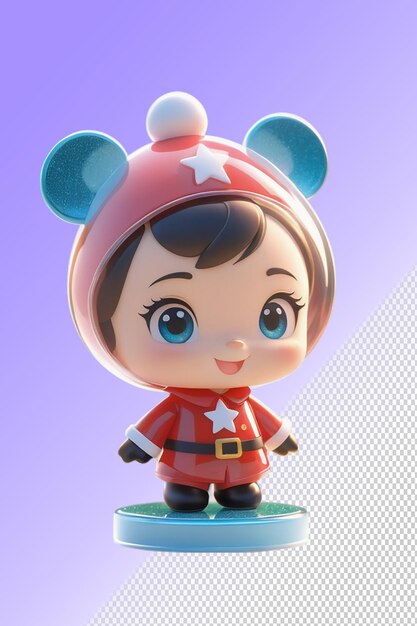 PSD une poupée avec une tenue star wars et un chapeau de souris mickey