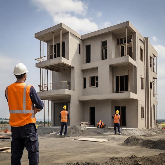 Pour Le Chantier De Construction De Bâtiments En Plein Air