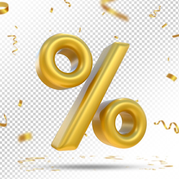 PSD pourcentage d'or luxe 3d