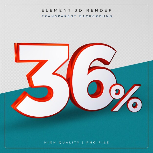 Pourcentage de vente promotionnelle de remise numéro 3d