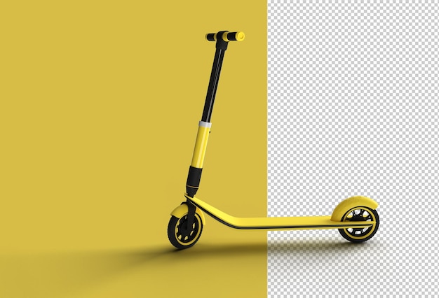 Pousser le fichier PSD transparent de scooter.