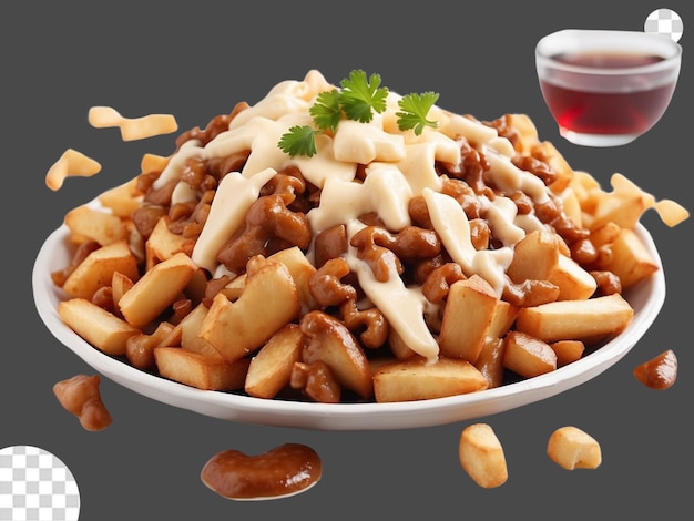 PSD poutine png transparente (en inglés)