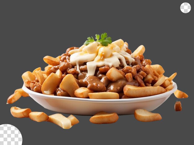 PSD poutine png transparente (en inglés)