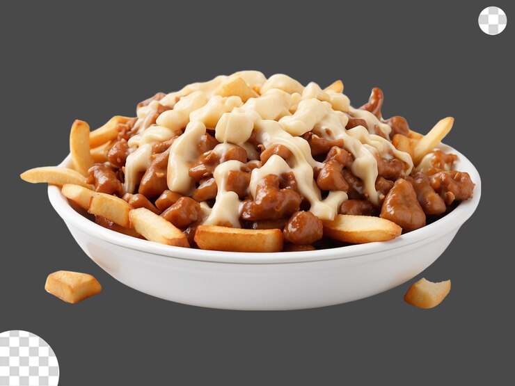 PSD poutine png transparente (en inglés)
