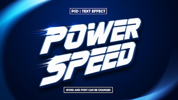 Power Speed Text Effect
