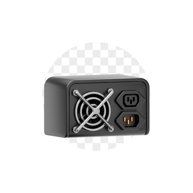 Power Supply 3D Icon
