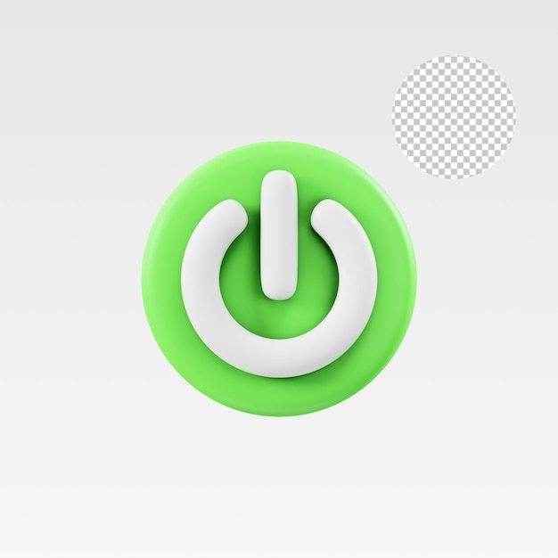 Power-Taste auf 3D-Bilder