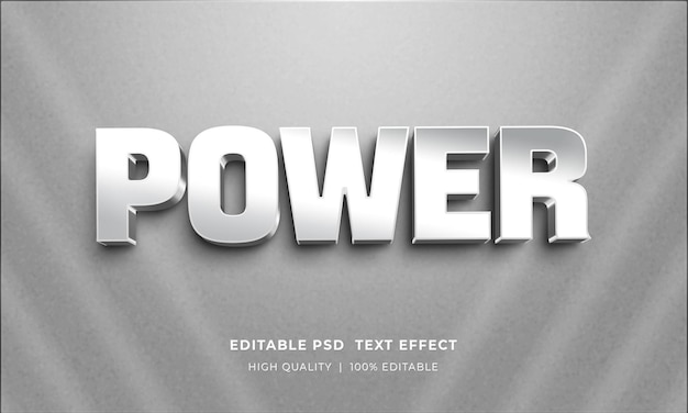 Powered Editierbare Textstileffekt-Mockup-Vorlage