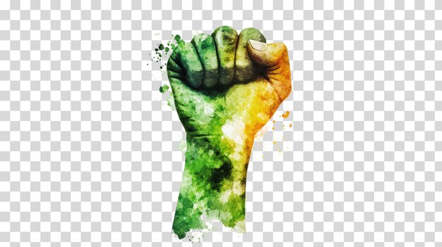 Powerful Raised Fist