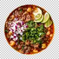 PSD pozole png con fondo transparente