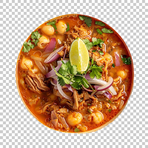 PSD pozole png con fondo transparente