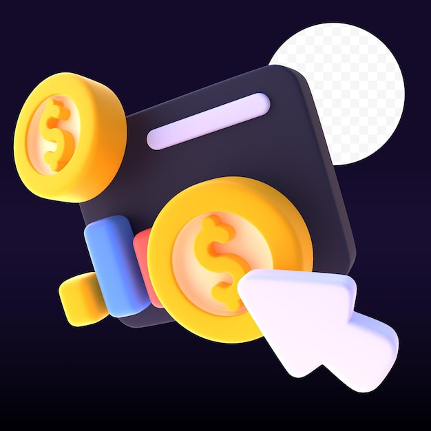 PPC in 3D-Render für grafische Asset-Webpräsentationen oder andere