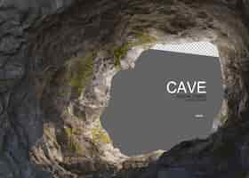PSD prados dentro de cuevas rocosas