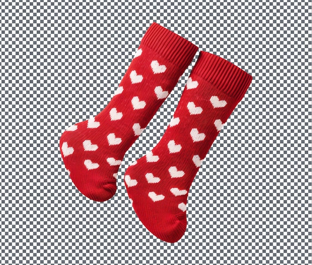 Prächtige Wollsocken auf durchsichtigem Hintergrund