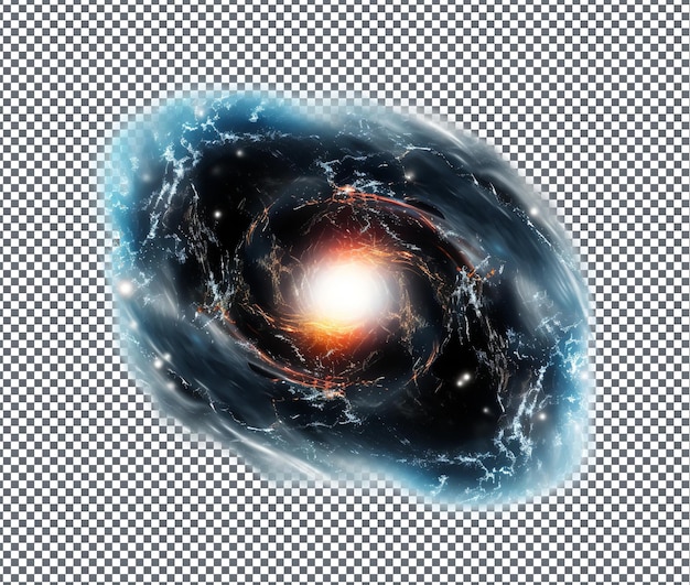 Prächtiger verzauberer Quasar isoliert auf durchsichtigem Hintergrund
