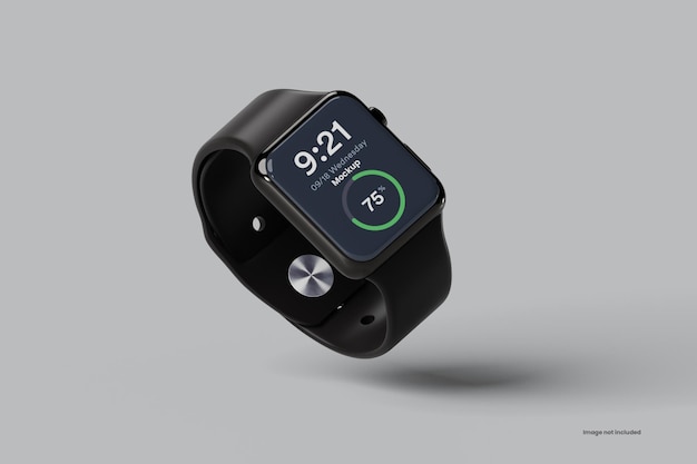 Präsentation der SmartWatch-Mockup-Schnittstellenoberfläche