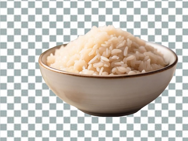 PSD prato com arroz png