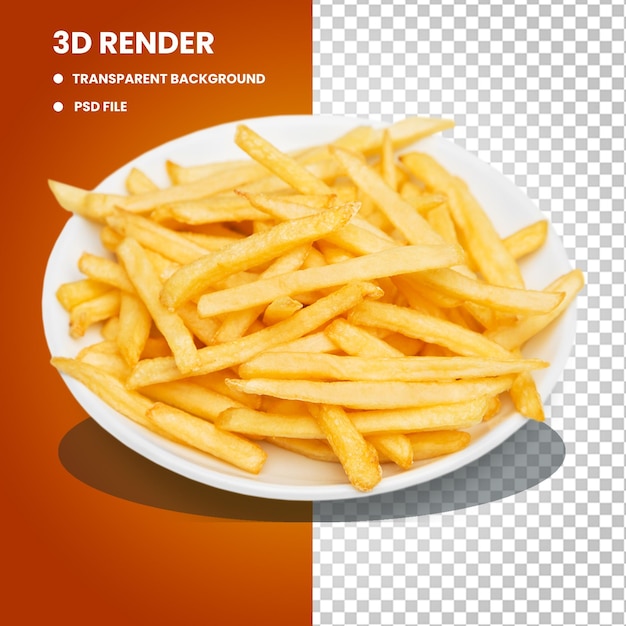 Prato de batatas fritas