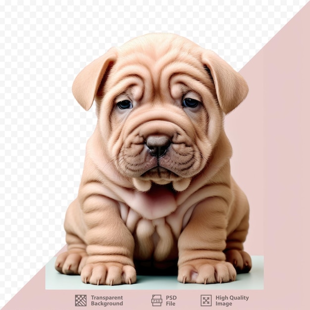 PSD precioso joven perro shar pei