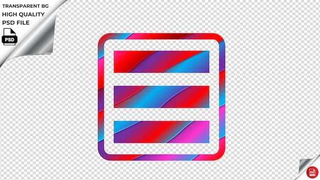 PSD preencha os espaços em branco ícones vetoriais vermelho azul púrpura fita psd transparente