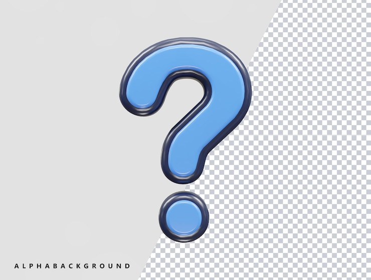 PSD pregunta icono 3d renderizado vector ilustración elemento transparente