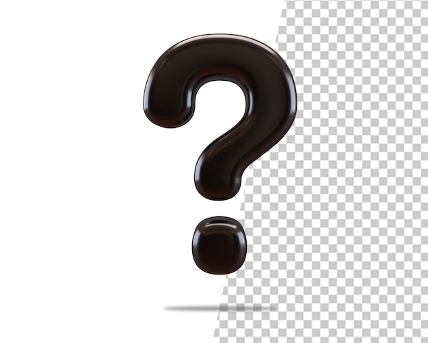 pregunta marca negra render 3d