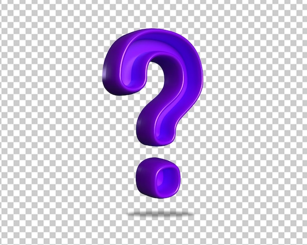 Pregunta marca púrpura 3d preguntar diseño de icono
