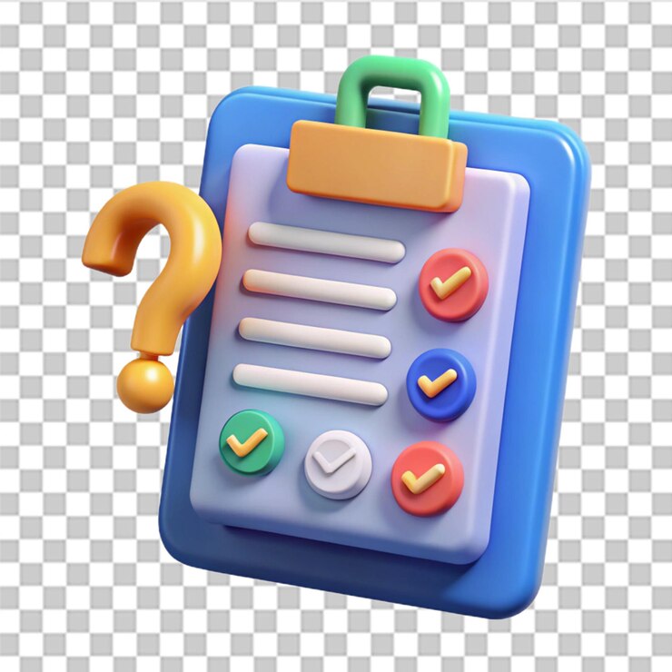 PSD preguntas y respuestas icon de ilustración de renderización 3d