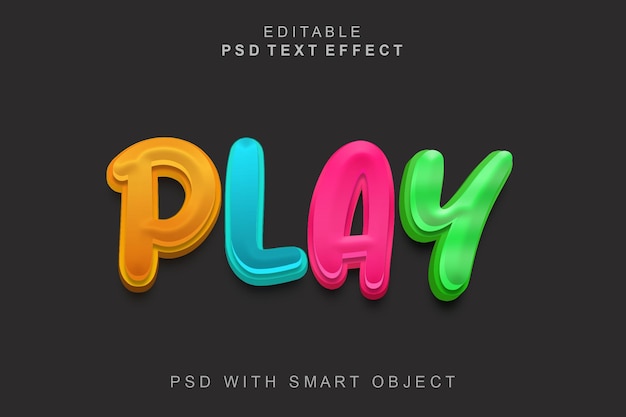 Přehrát 3D textový efekt