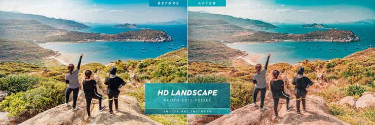 PSD preimpostazione foto orizzontale hd modificabile per post sui social media