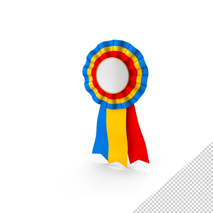 PSD premio de cinta de 3 colores png